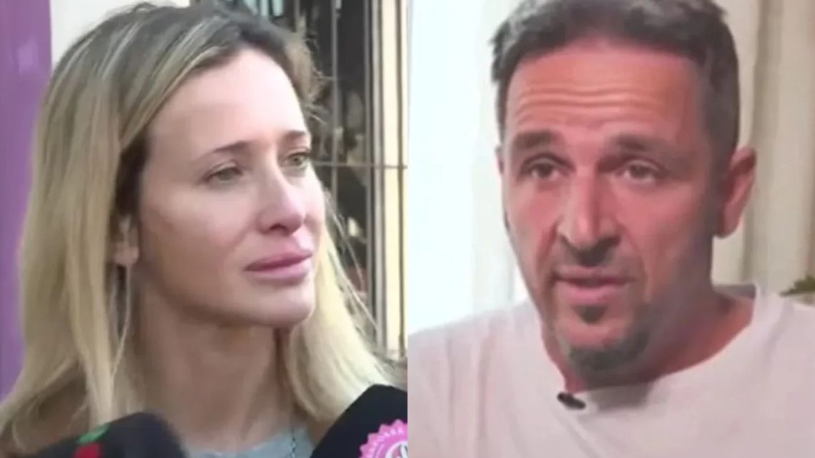 Actor, TV host and model Julieta Prandi and her ex-husband Claudio Contardi.