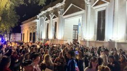 Marcha en contra del veto de milei en Corrientes