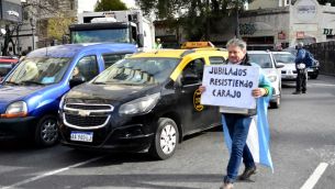 Marcha de jubilados en el congreso 20250813