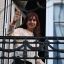 Cristina Kirchner en su departamento
