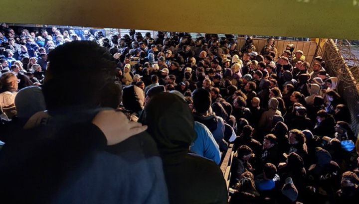 Público de Racing en Montevideo
