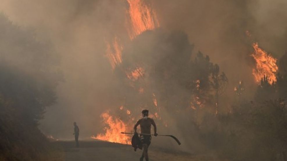 Impactantes incendios forestales en Europa.