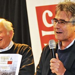 Pablo Gerchunoff y Roy Hora. | Foto:Sergio Piemonte