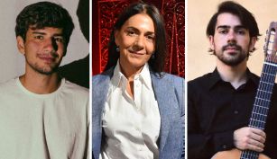 Verónica Cangemi y sus hijos, Joaquín y Manuel 