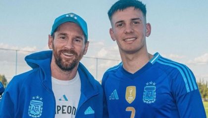 Lionel Messi y Franco Mastantuono