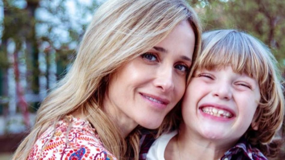 Julieta Prandi junto a su hijo Rocco