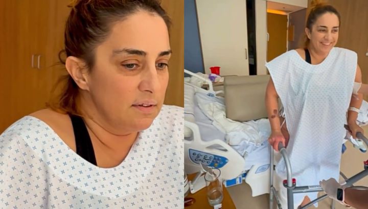 A dos meses de su accidente, María Julia Oliván volvió a caminar: "Fue emocionante haberlo logrado"