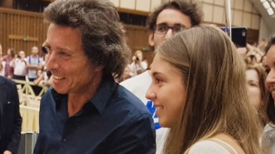 Gustavo Bermúdez y su hija