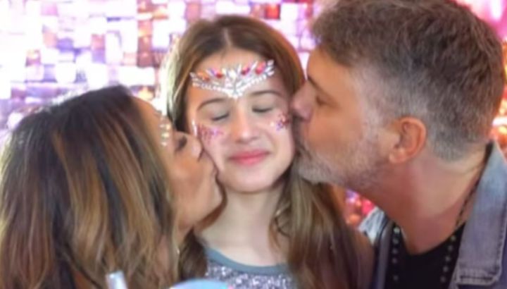 Fernanda Callejón y Ricky Diotto se mostraron juntos en el espectacular cumpleaños de su hija: el video