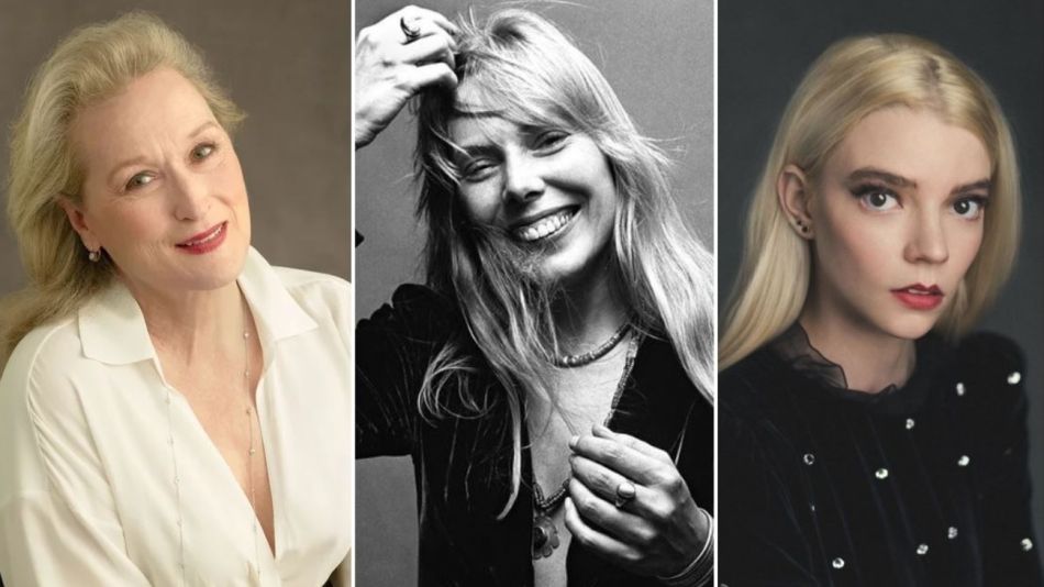 Meryl Streep, Anya Taylor-Joy y Joni Mitchell
