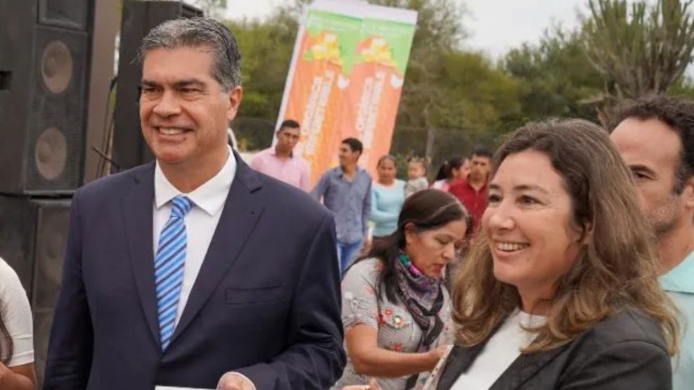 Jorge Capitanich y Marta Soneira. 