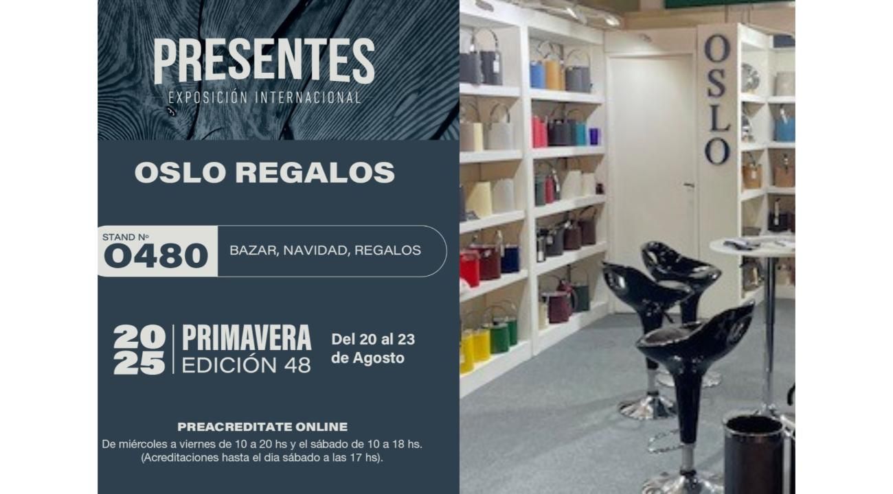 Dónde encontrar los productos de Oslo Regalos: tienda online, representantes y Feria Presentes 2025