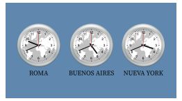 Reloj uso horario 19082025