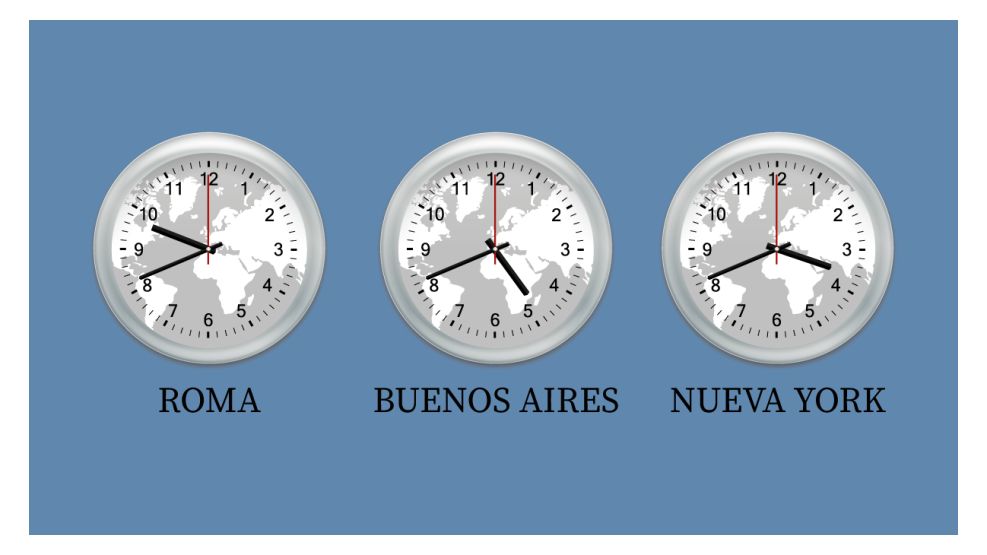 Reloj uso horario 19082025