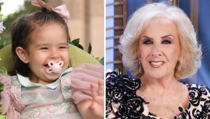 En una lujosa noche de gala, la diva y la hija de Barby Franco se conocieron por primera vez, y la niña no dudó en darle un obsequio.