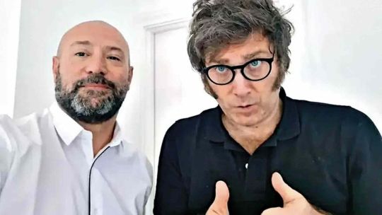 Diego Spagnuolo y Javier Milei