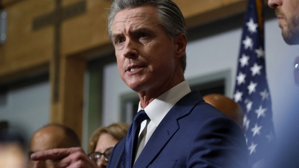 El gobernador de California, Gavin Newsom