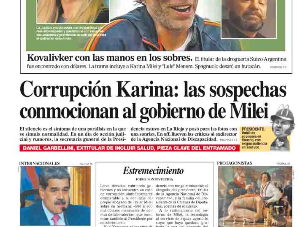 La tapa del Diario PERFIL del sábado 23 de agosto de 2025 | Perfil