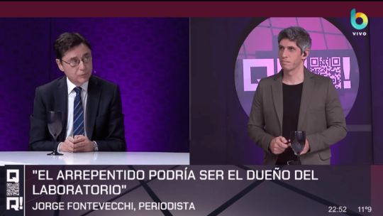 Jorge Fontevecchia en el estudio de QR!