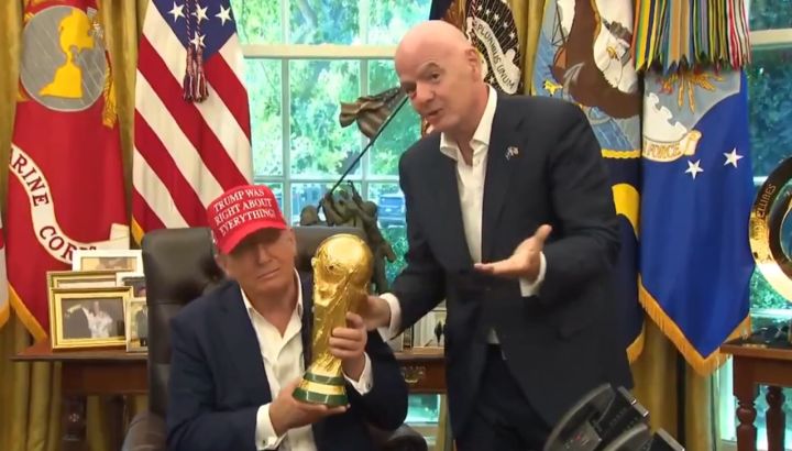 Infantino y Trump