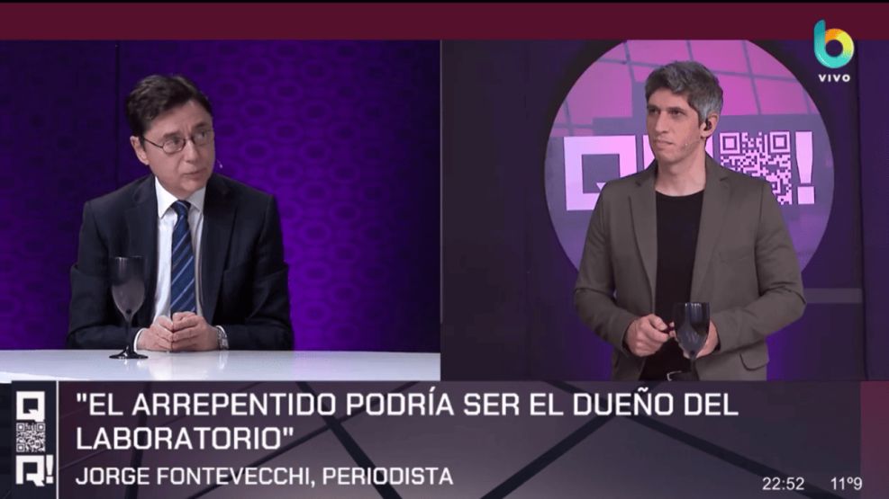 Jorge Fontevecchia en el estudio de QR!