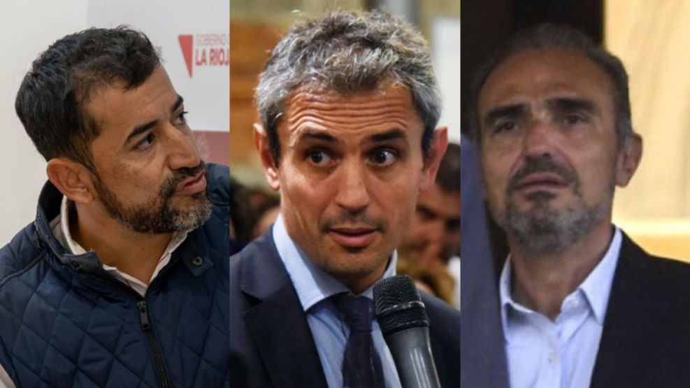 Yamil, Martín y Eduardo Menem