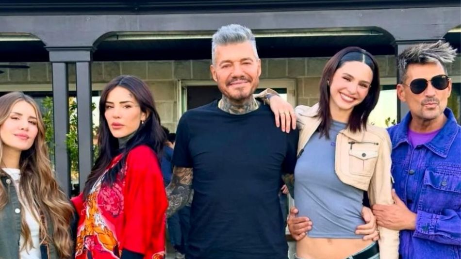 Marcelo Tinelli y su familia