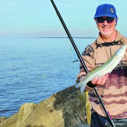 La oferta invernal se hace presente en esta parte del estuario, con pejerreyes a fondo y flote, y también regias carpas que toman masa y bagres de  todos los tamaños.