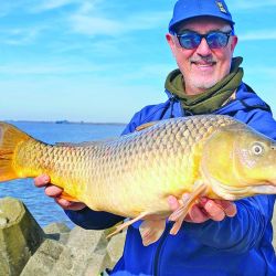 La oferta invernal se hace presente en esta parte del estuario, con pejerreyes a fondo y flote, y también regias carpas que toman masa y bagres de  todos los tamaños.