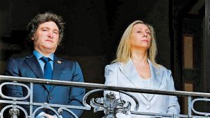 Javier Milei y Karina Milei