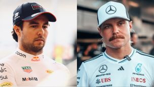 Checo Pérez y Bottas