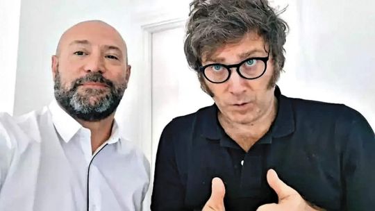 Diego Spagnuolo y Javier Milei