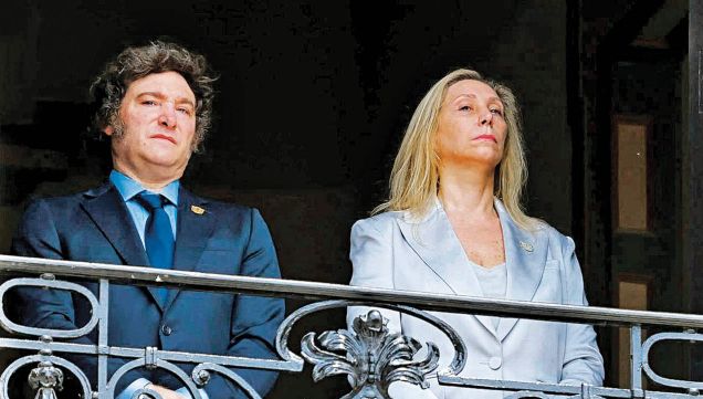 Javier Milei y Karina Milei