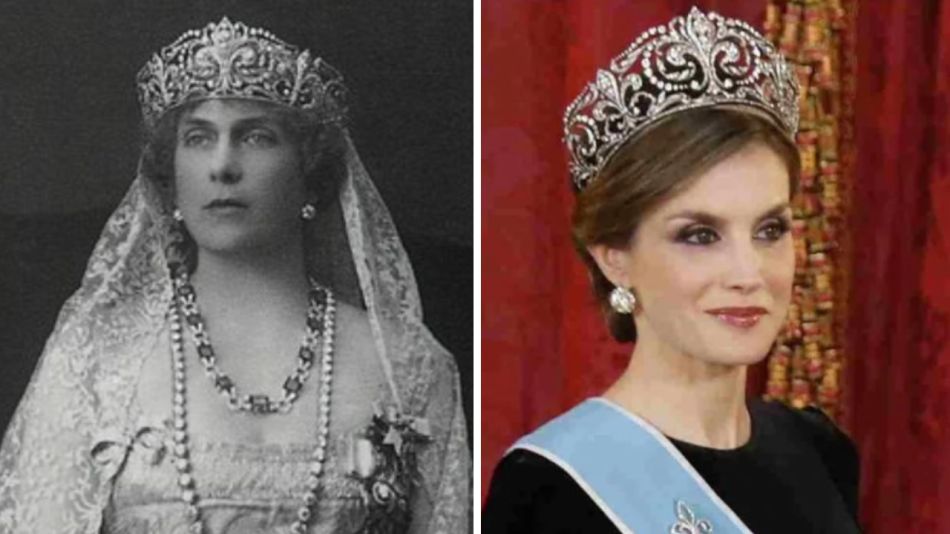 Letizia Ortiz luciendo las "Joyas de pasar"