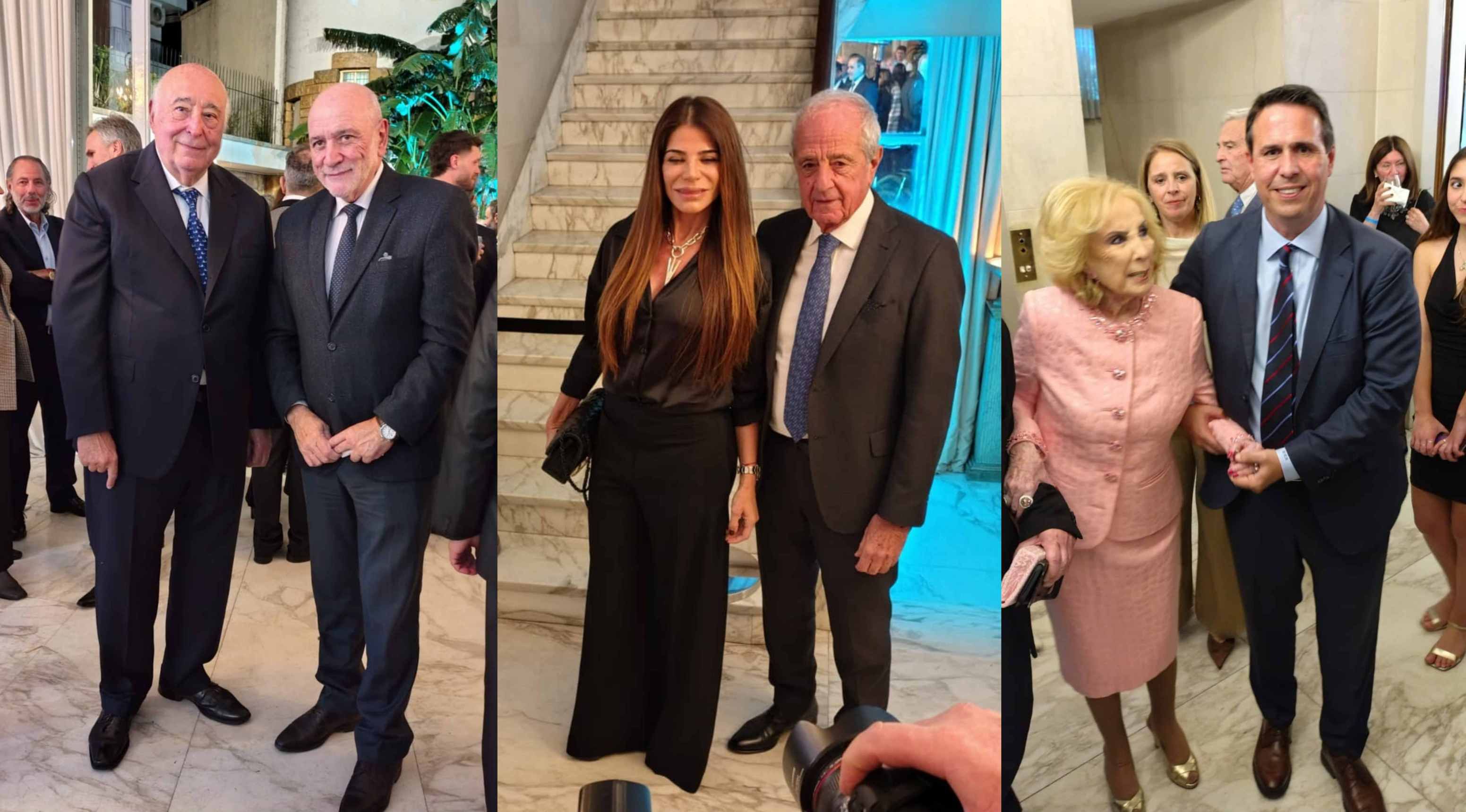 Miguel A. Broda y Jesús Rodríguez; Zulemita Menem y Rodolfo D'Onofrio; Mirtha y Cánepa.