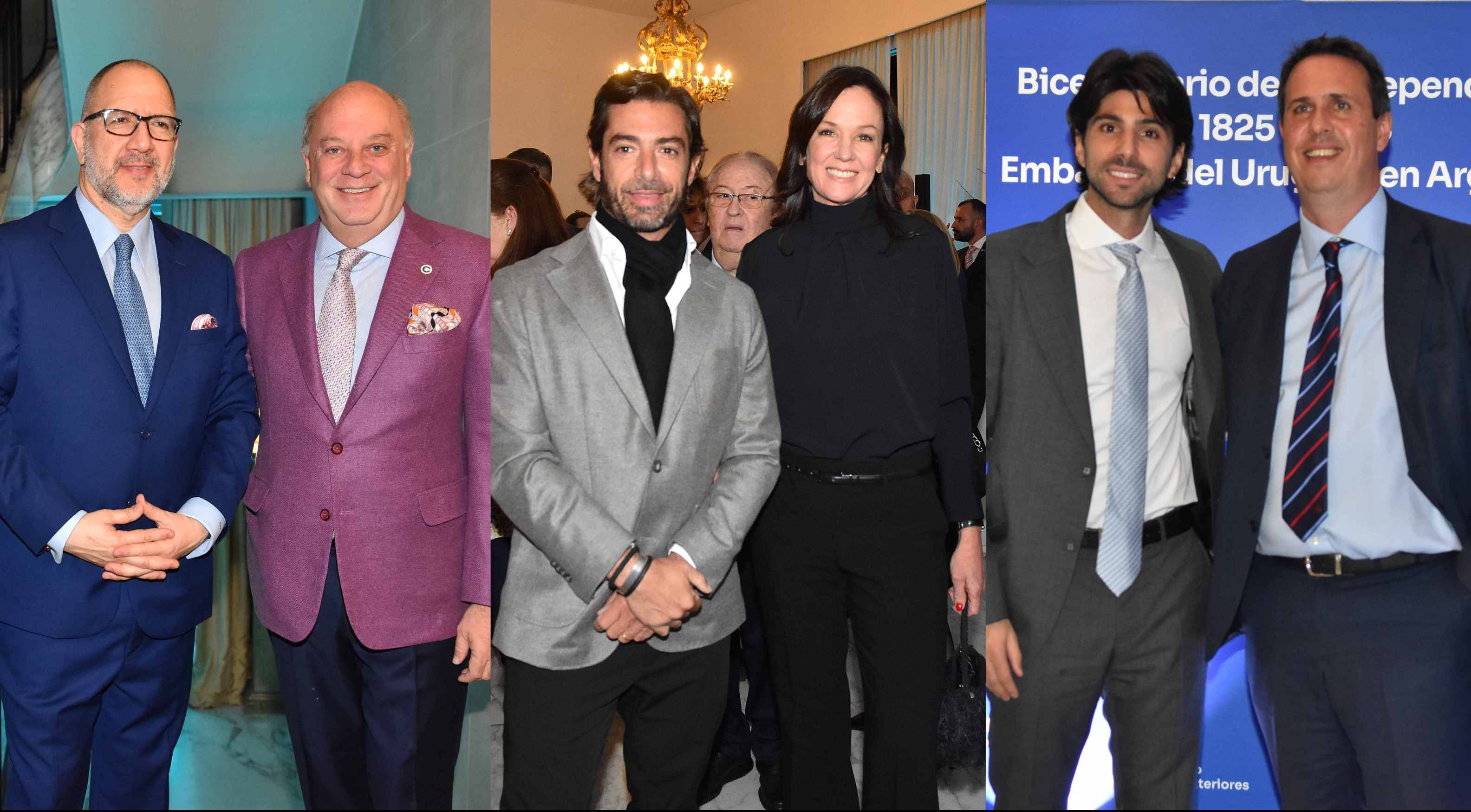 Fabián Perechodnik y Martín Cabrales; Carolina Stanley y Federico Salvai; Sebastián Hochbaum y D.Cánepa.