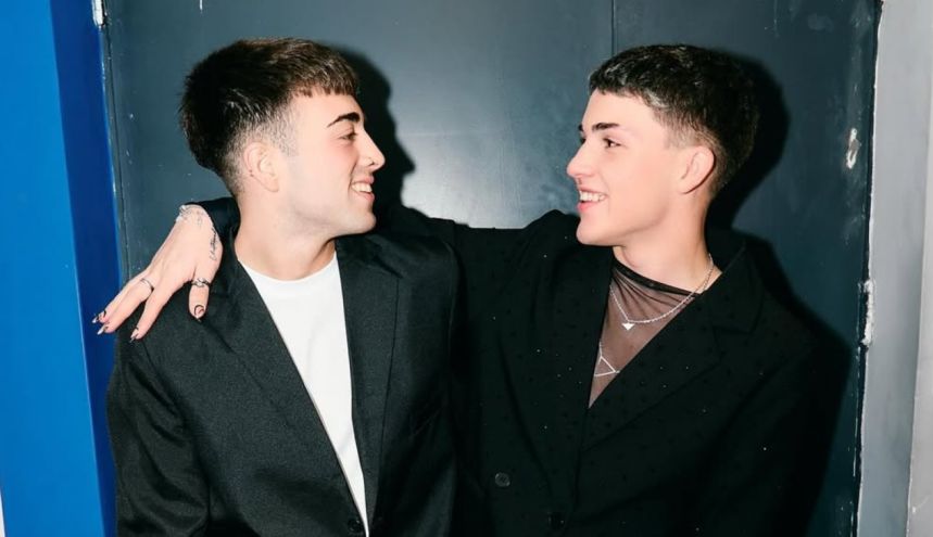 Juan Otero y su novio, Mateo Lofeudo
