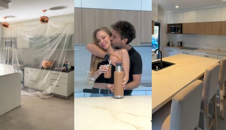 Nicolás Cabré y Rocío Pardo continúan remodelando su hogar