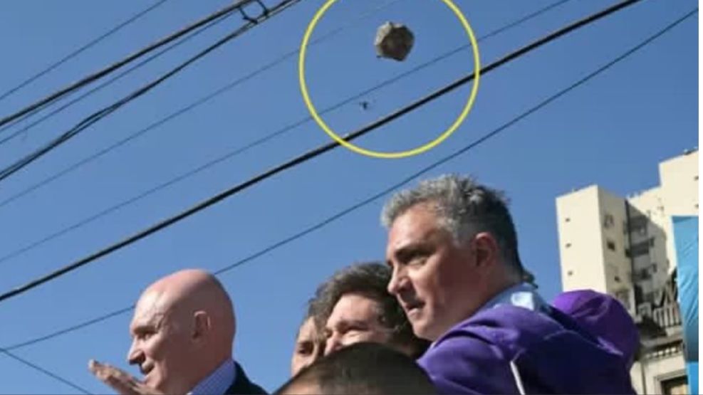 Ataque contra Javier Milei