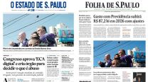 Los piedrazos a Milei en las tapas de los diarios brasileros
