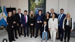 Los hermanos Milei y la familia Ledesma. 
