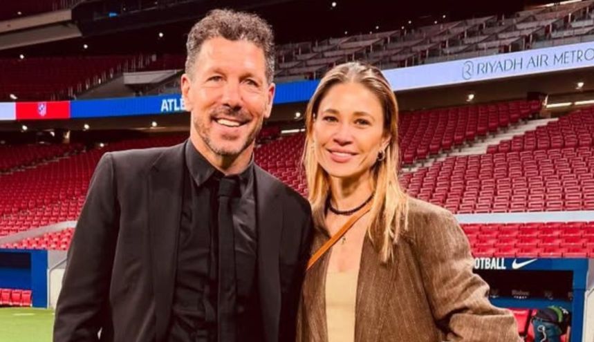 Cholo Simeone y Carla Pereyra