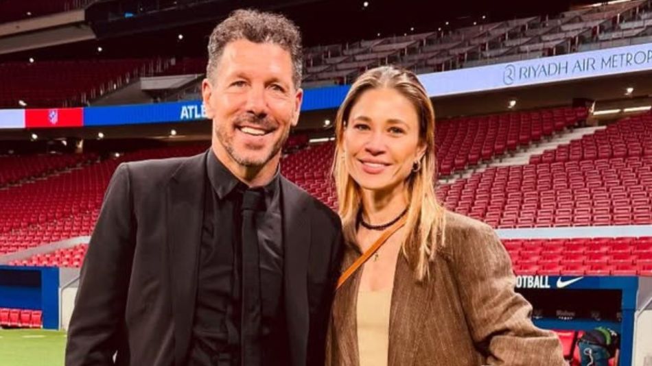 Cholo Simeone y Carla Pereyra