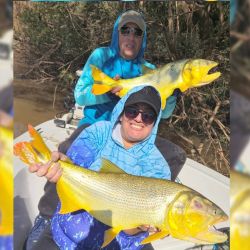 El buen clima de los últimos días favoreció a que se den buenos rindes en muchos pesqueros.