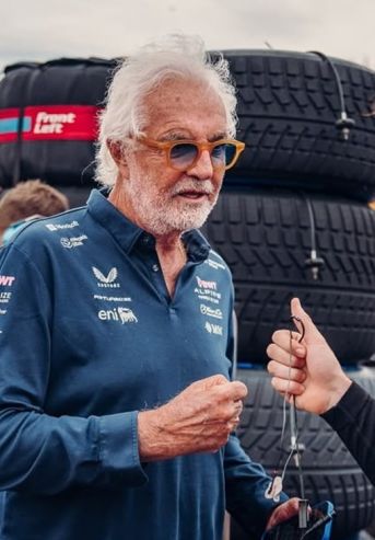 Flavio Briatore y Franco Colapinto