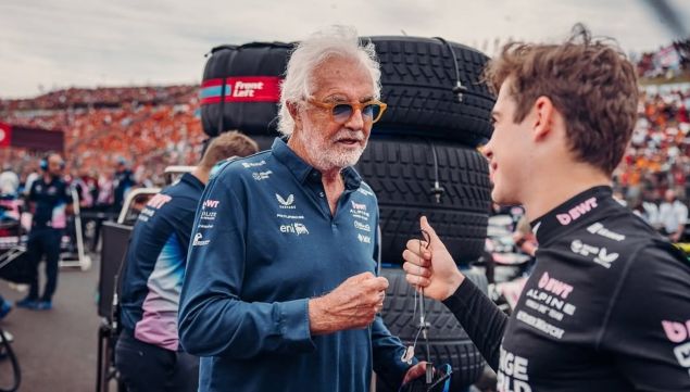 Flavio Briatore y Franco Colapinto