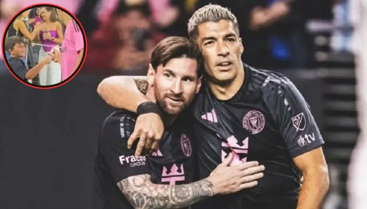 El sorprendente saludo entre Mateo Messi y Luis Suarez que se viralizó