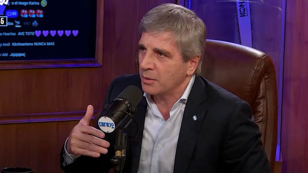 Luis Caputo desmintió una pelea con Javier Milei y atacó al kirchnerismo