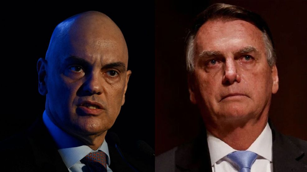 Alexandre de Moraes y Jair Bolsonaro 30082025