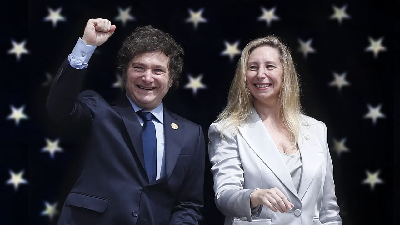 Javier Milei y Karina Milei | Foto:CEDOC